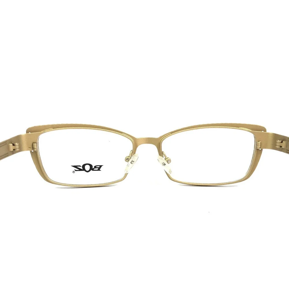 BOZ Eyeglasses Frames ZAYA 0050 Black Gold Cat Eye Full Rim 53-16-135